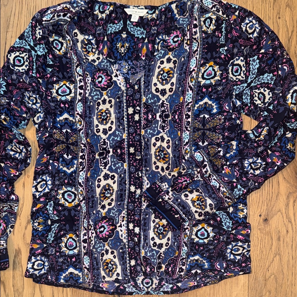 Lucky Brand Multicolor Bohemian Blouse
Sku# 184